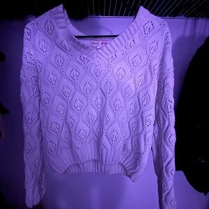 Abrand Women's Cream Knit Sweater